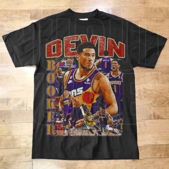 Devin Booker Basketball T-Shirt 90s Graphic Style Fan Gift Unisex Shirt 05 - Picture 1 of 5